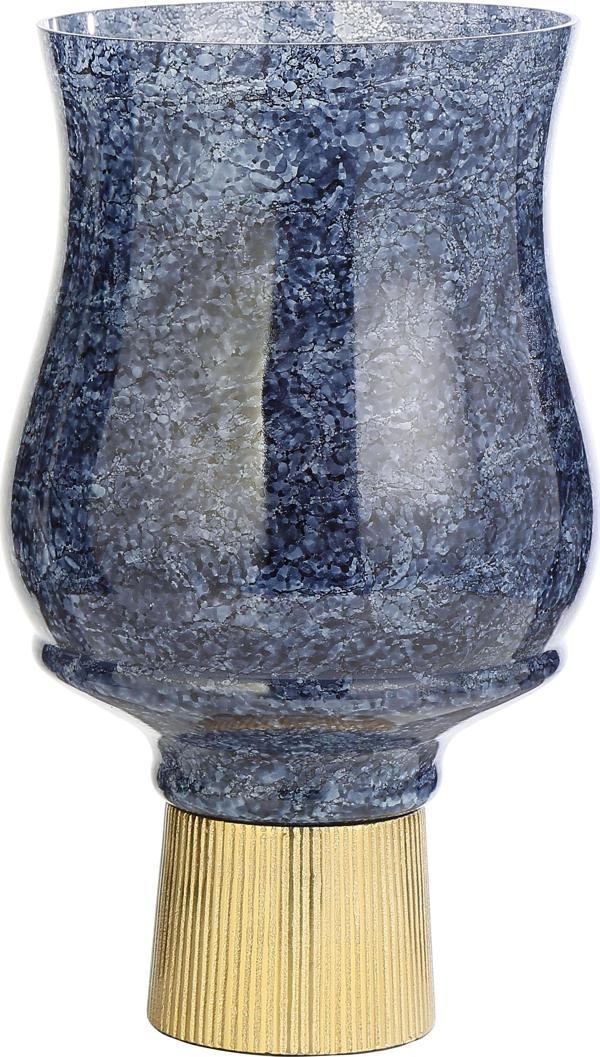 BLUE MOZAİK GOLD KAİDELİ VAZO ORTA 17*17*28 CM AK.JB0151 - Image 1