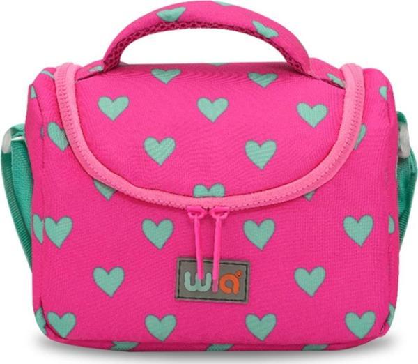 Wia Kids Kalp Desenli Kız Çocuk Beslenme Çantası - Image 1