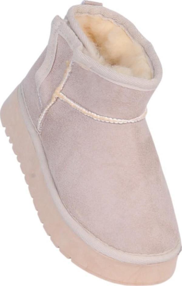 Skuaıter Garf Vizon Kız Çocuk İçi Kürklü Düz Bot - Image 1