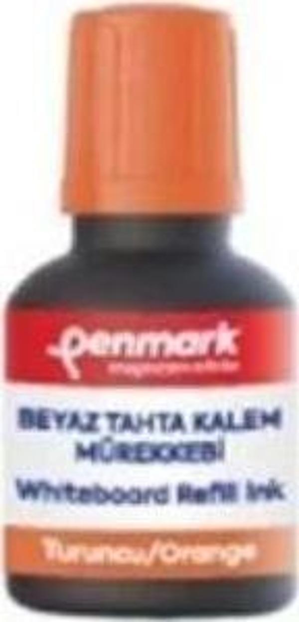 PENMARK BEYAZ TAHTA KALEMİ MÜREKKEBİ 30 ML TURUNCU - Image 1