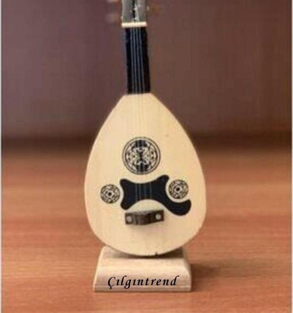 Kişiye Özel Minyatür Ud Masaüstü Hediyelik Enstrüman - Image 1