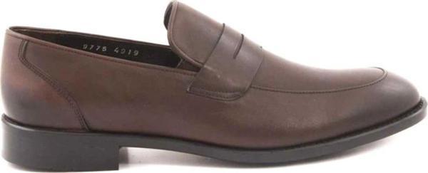 Kemal Tanca Hakiki Deri Kahverengi Erkek Loafer Ayakkabı 191Kte483 9775 - Image 1