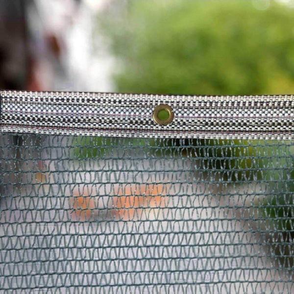 File Ambalaj Yüzde 40'Lık Yeşil Gölgelik File - 1X2 Metre - Branda - Çit Filesi - Şeritli Halkalı - Image 1