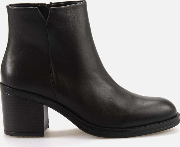 Rouge Kadın Hakiki Deri Kauçuk Taban Siyah Topuklu Bot - Image 1