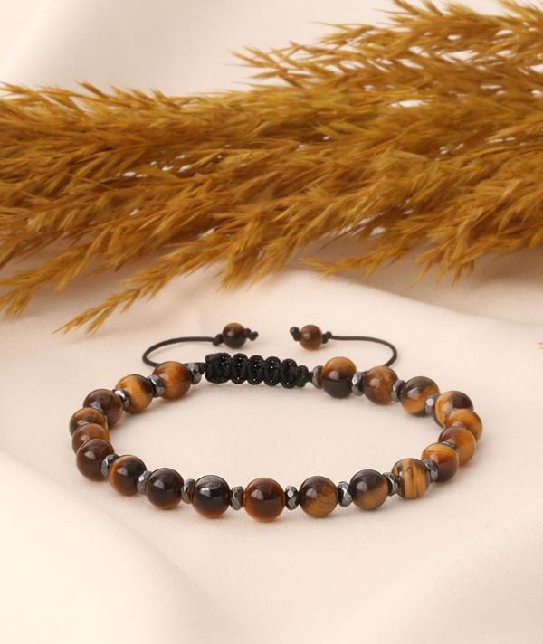 Kaplan Gözü ve Hematit Taşı Bileklik - Image 1