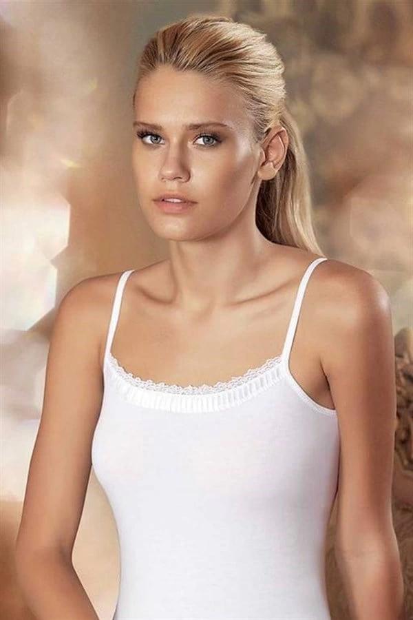 Dantelli İp Askılı Atlet B612 - Image 1