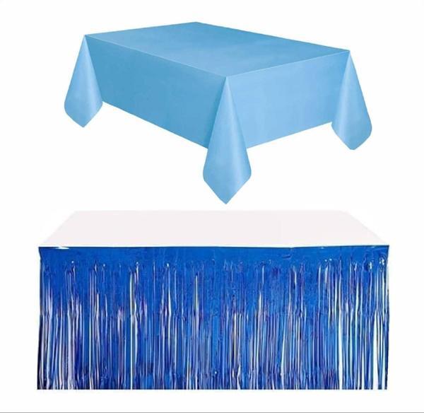 Mavi Masa Örtüsü, Lacivert Masa Eteği - Image 1