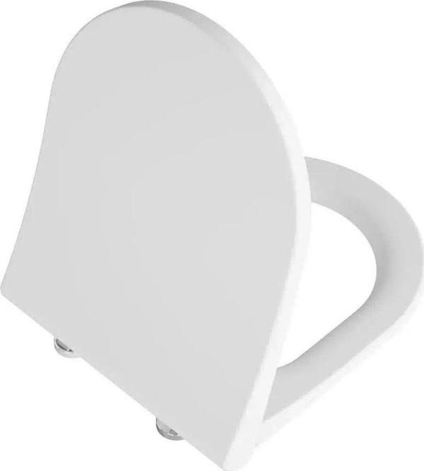 Vitra Integra Round Yavaş Kapanır Klozet Kapağı, Metal Menteşeli, Kolay Sökülebilir, Mat Beyaz, 131-001R009 - Image 1