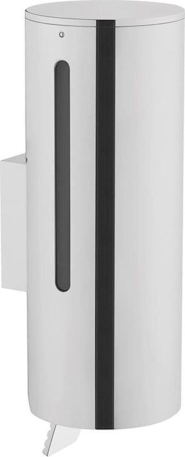 Artema Sıvı Sabunluk, Arkitekta, Duvardan, Silindir, Parlak Paslanmaz Çelik, A44333 - Image 1