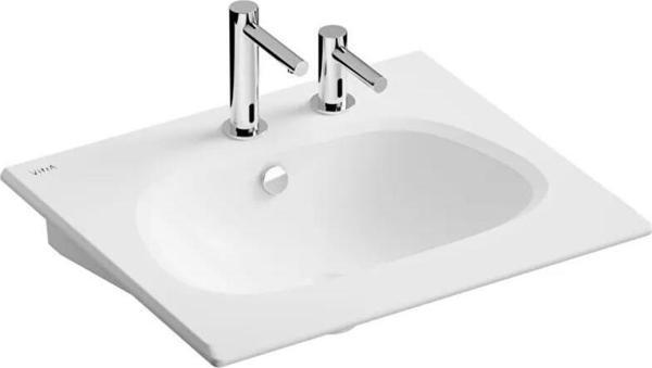 Vitra Lavabo, Frame, Etajerli, 60 cm, Beyaz (Entegre Temassız Sıvı Sabunluk Delikli) 5707B403-1514 - Image 1