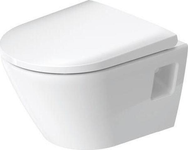 Duravit D-Neo Rimless Kanalsız Asma Klozet, Kısa (Yavaş Kapanır Kapak Dahil) 2587390075 - Image 1