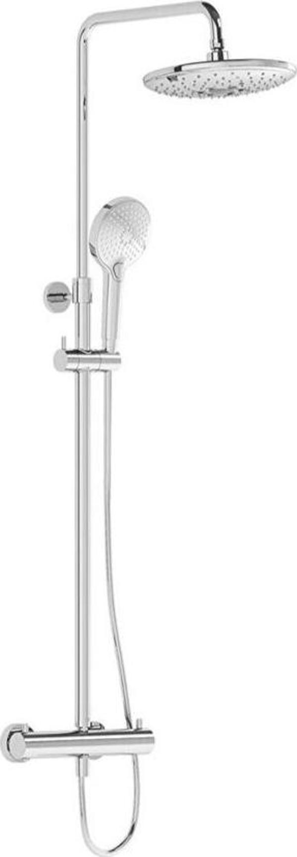 Vitra Duş Kolonu ve Termostatik Duş Bataryası Sistemi, AquaHeat Bliss 240 2F, A47205 - Image 1