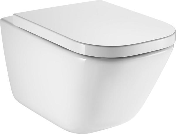 Roca Asma Klozet, The Gap Square, Beyaz ,54 cm, Kanalsız, A34647L000 - Image 1