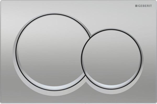 Geberit Alpha01 Kumanda Kapağı Çift Basmalı, Mat Krom, 115.035.46.1 - Image 1