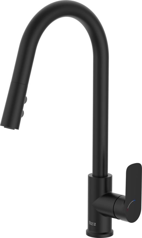 Roca Eviye Batarya, Cala, Pull-Down, Mat Siyah, A5A816ENB0 - Image 1