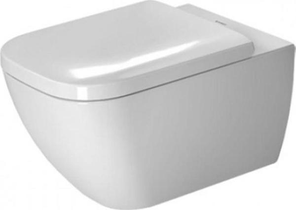 Duravit Happy D.2 Rimless Kanalsız Asma Klozet (Yavaş Kapanır Klozet Kapağı Dahil) Beyaz, 2222390075 - Image 1