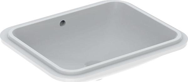 Geberit VariForm dikdörtgen tezgah altı lavabo: B1=50cm, Batarya deliği=Yok, Taşma=Görünür, Beyaz - Image 1