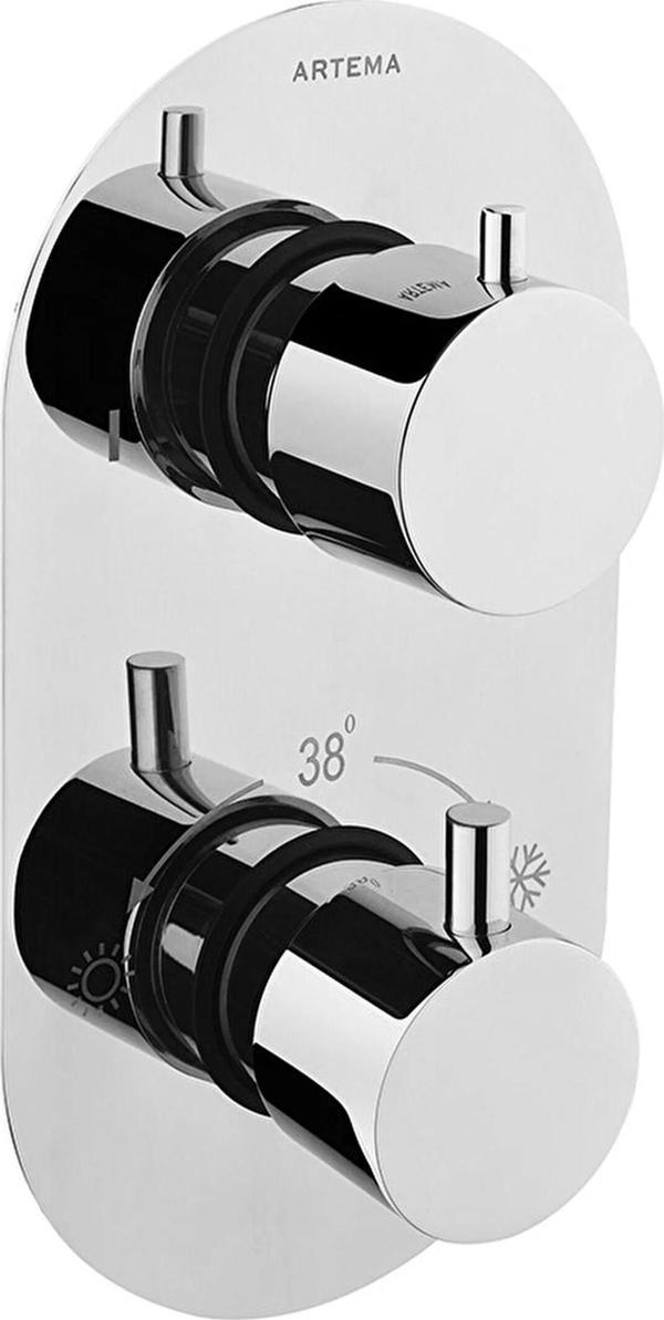 Artema Aquaheat R2 Ankastre Banyo Duş Bataryası (2 Yollu Yönlendirici) A47113 - Image 1