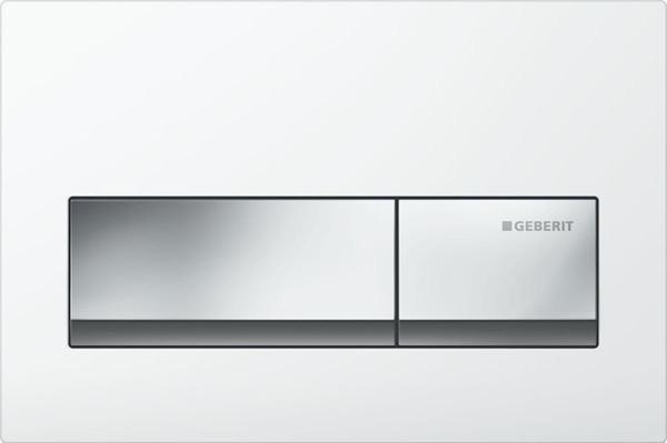 Geberit Alpha50 Kumanda Kapağı Çift Basmalı, Beyaz, 115.060.11.1 - Image 1