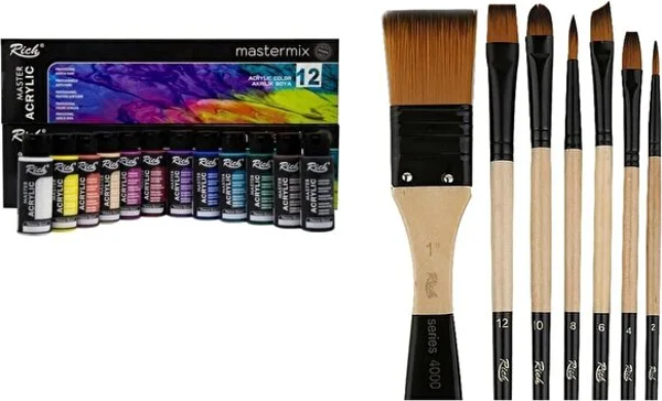 Rich Mastermix 12x60cc CANLI + Rich SET 1 fırça (2 parça) - Image 1