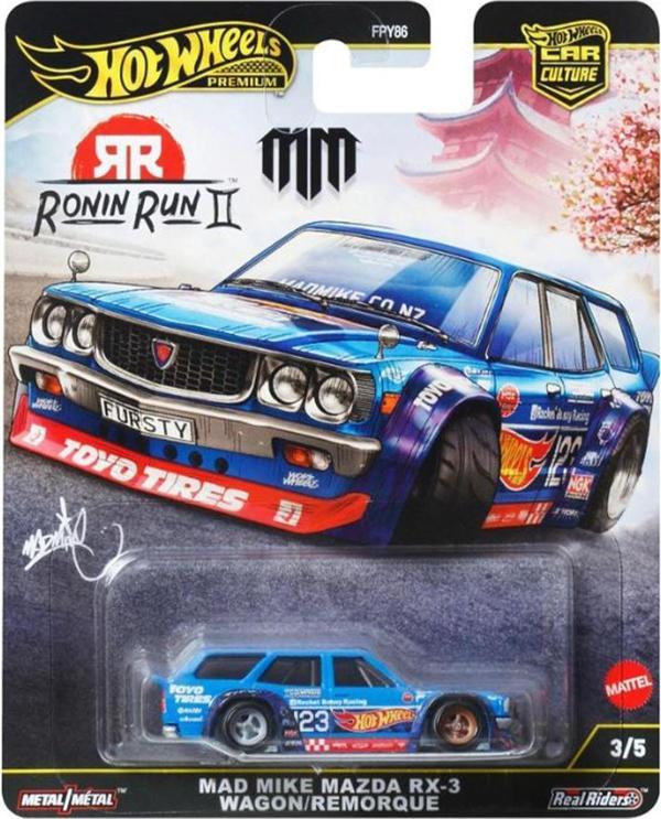 Hot Wheels Premium - Mad Mike Mazda RX-3 Wagon (1/64) Ronin Run - Image 1