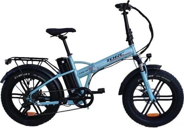 TORC TRC-10 GAZ KOLLU ELEKTRİKLİ KATLANIR BİSİKLET 420H MD 20 JANT 7 VİTES TURKUAZ - Image 1