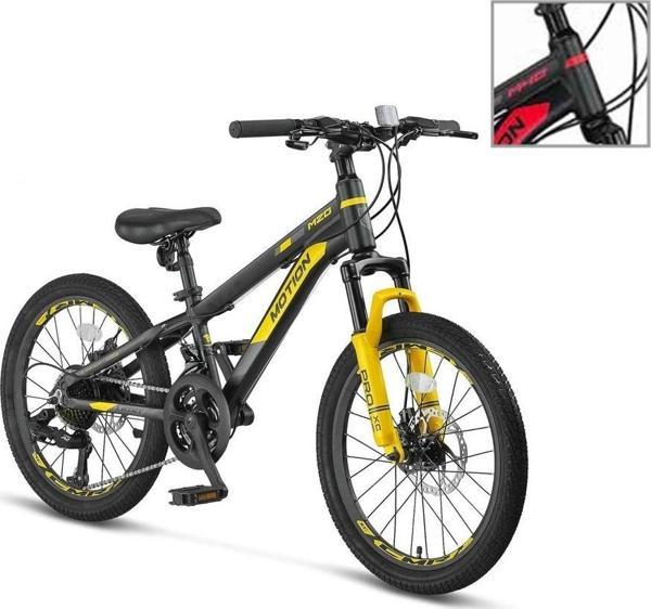 ÜMİT 2078 M-2D MOTION ERKEK ÇOCUK BİSİKLETİ 254H V 20 JANT 21 VİTES SİYAH KIRMIZI - Image 1