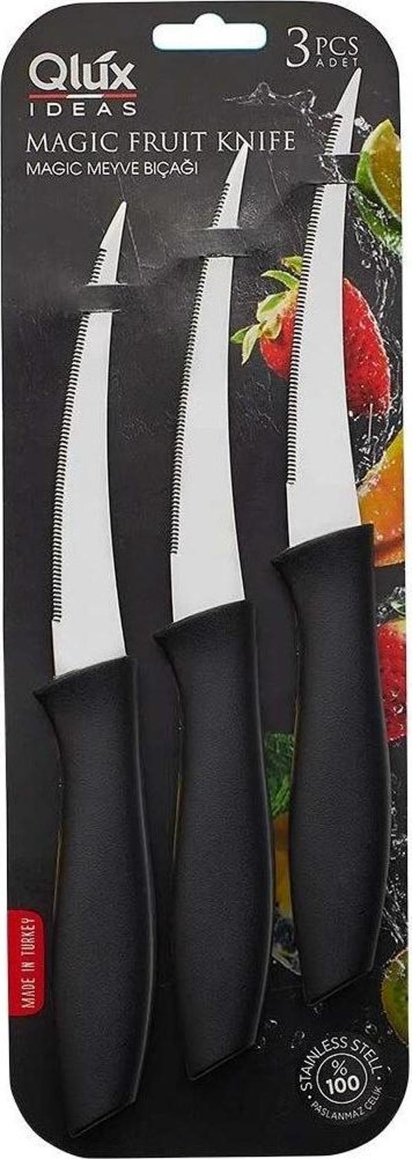 Magıc 3pcs Tırtırlı Meyve Bıçak - Image 1