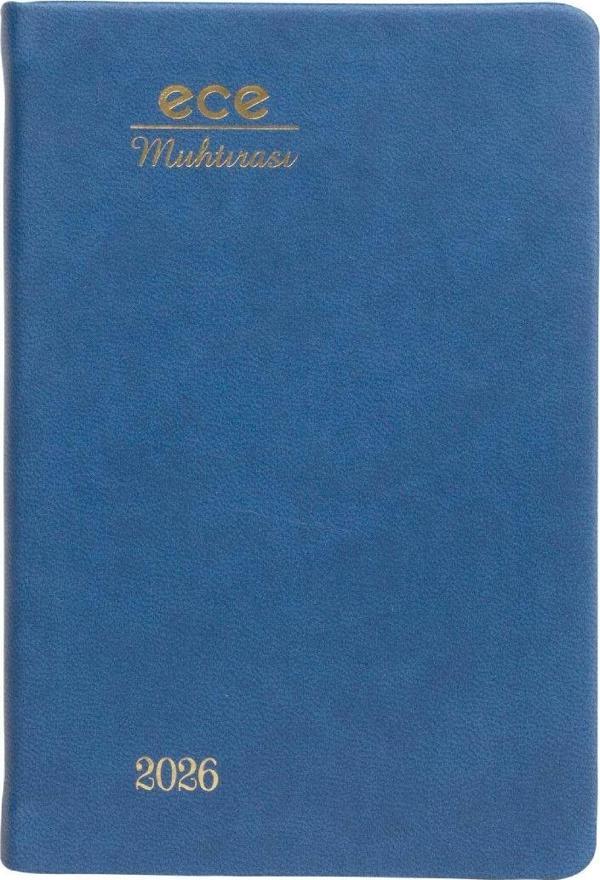 ECE AJANDASI MUHTIRA 5D GALATA 2026 Lacivert - Günlük Çizgili Cep Boy 8,5x13 - Image 1