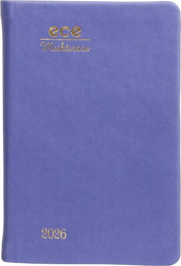 ECE AJANDASI MUHTIRA 5D GALATA 2026 Lila - Günlük Çizgili Cep Boy 8,5x13 - Image 1