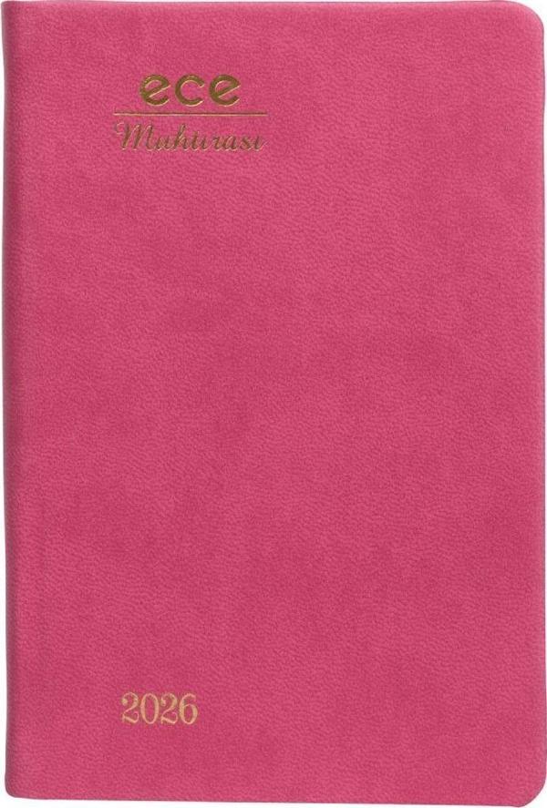 ECE AJANDASI MUHTIRA 5D GALATA 2026 Pembe - Günlük Çizgili Cep Boy 8,5x13 - Image 1