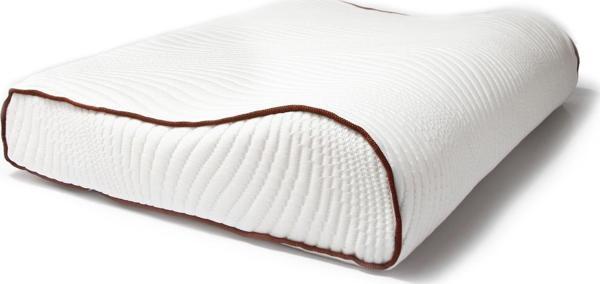 Rahatsan Şerit Kahve Boyun Destekli Ortopedik Visco Yastık - Image 1