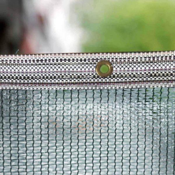 File Ambalaj Yüzde 55'Lik Yeşil Gölgelik File - 6X9 Metre - Branda - Çit Filesi - Şeritli Halkalı - Image 1