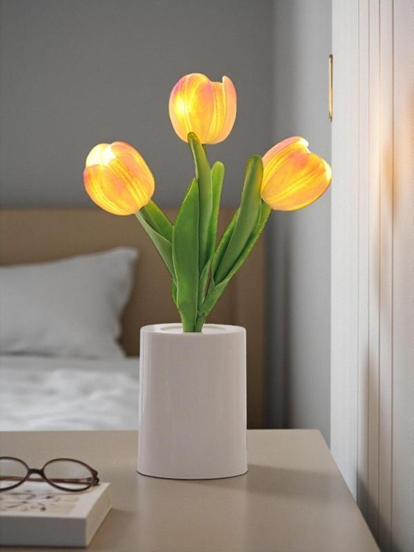 Işıklı Lale Dekoratif Gece Lambası 27 cm x 9 cm - Image 1