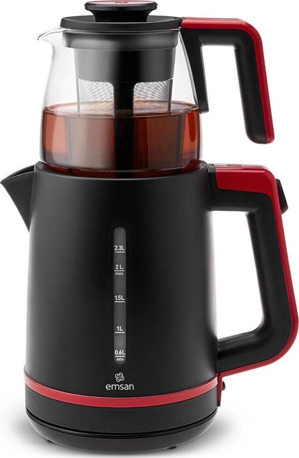 Emsan Maxi Tea XL 2 in 1 Çay Makinesi Ruby - Image 1