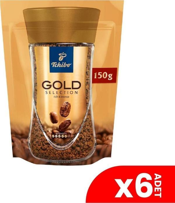 Tchibo Gold Selection Çözünebilir Kahve Ekonomik Paket 150 Gr 6'Lı - Image 1