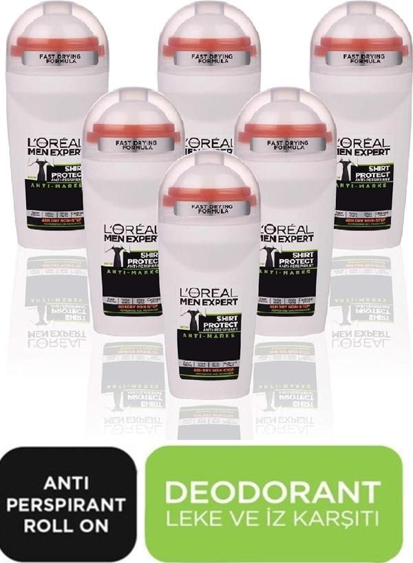 L'Oreal Paris Men Expert Erkek Shirt Proteck Leke Karşiti 48 Saatlik Koruma 50 Ml X 5 Adet Uyumlu - Image 1