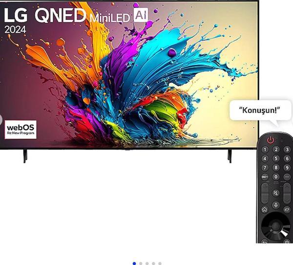 LG 75QNED91T6A 4K Ultra HD 75" 190 Ekran Uydu Alıcılı Smart QNED MiniLED TV - Image 1