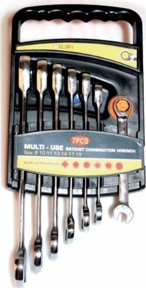 Glory Hl9323 Triple Cırcır Anahtar Takımı 7 Parça - Image 1