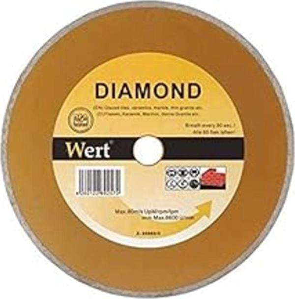 Wert Lech W 2710/115 Seramik/Fayans Elmas Testere, Turuncu/Gri, 115Mm, Sarı Store New 282146 - Image 1