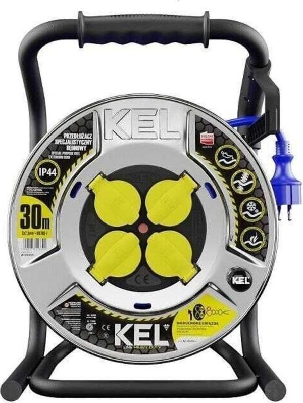 Kel 99455 Ağır Hizmet Tipi Uzatma Kablosu 30M, 3X2.5 Mm2 - Image 1