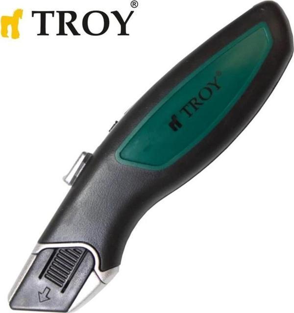 Troy 21606 Profesyonel Trapez Maket Bıçağı, 2 Yedek Bıçaklı - Image 1