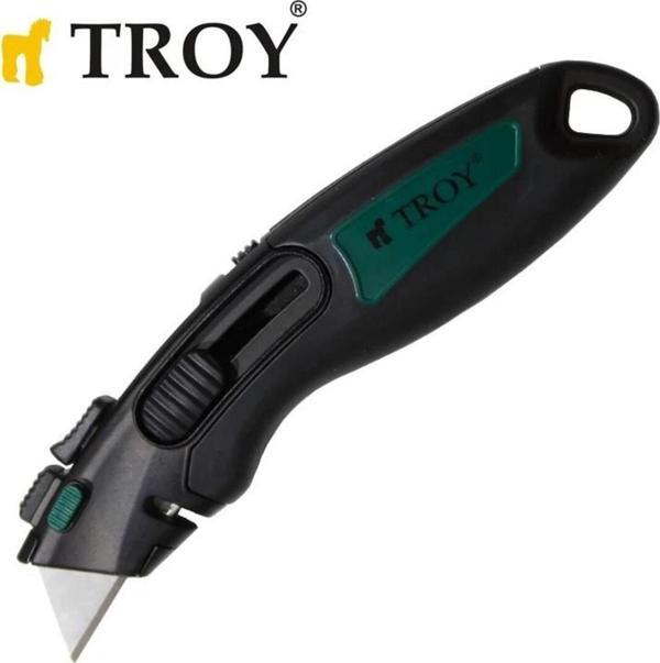 Troy 21608 Profesyonel Trapez Maket Bıçağı, 2 Yedek Bıçaklı - Image 1