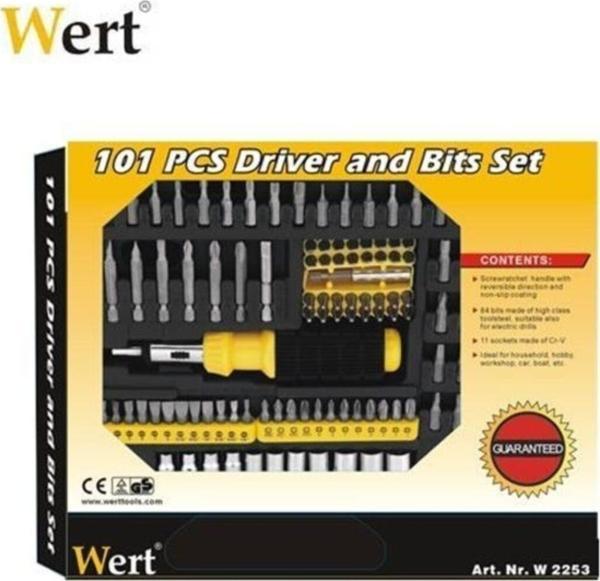 Wert 2253 Tornavida Bits Uç - Lokma Seti (101 Parça) - Image 1