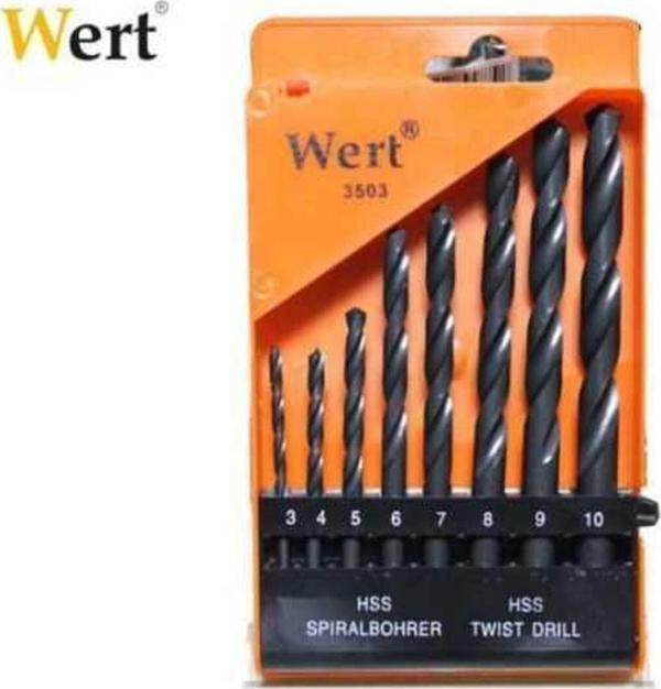 Wert Shpwav W 3503, Hss Matkap Ucu Seti (8 Parça), Siyah/Turuncu Gextr 917250 - Image 1