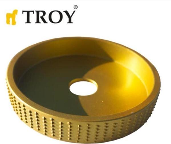 Troy 25090 Avuç Taşlama İçin Ahşap Törpüleme Oyma Diski, 100Mm - Image 1