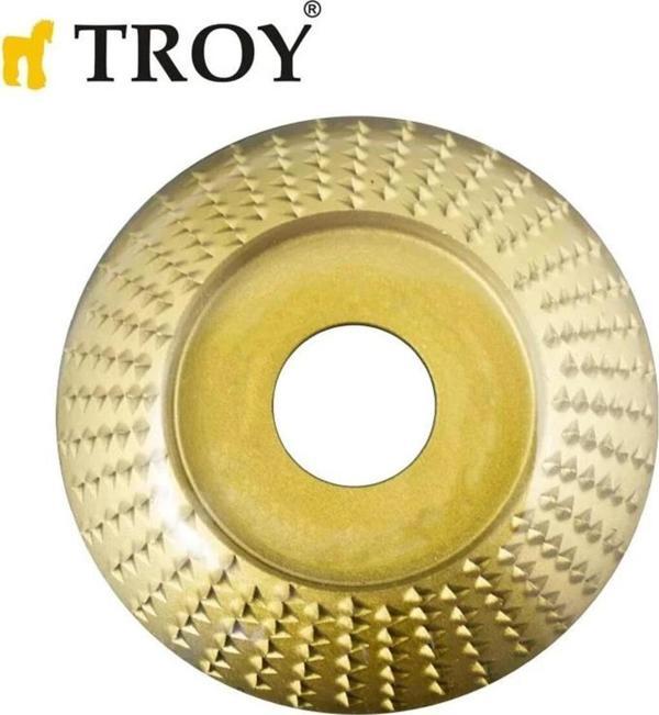 Troy 25077 Avuç Taşlama İçin Ahşap Aşındırıcı Disk, Yarı Küre, 125Mm - Image 1