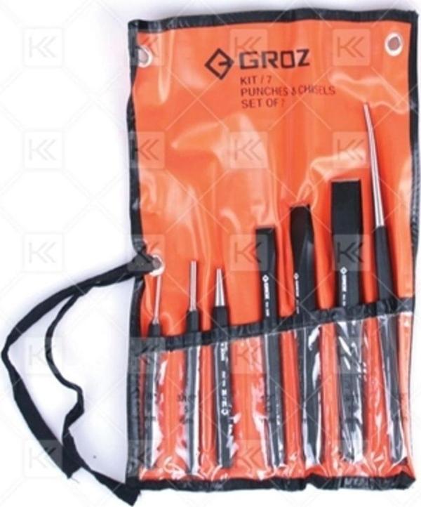 Groz Kıt/7/Bl1/St Pim Zımba Ve Keski Takımı 7 Parça - Image 1