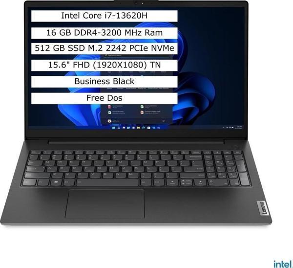 Lenovo V15 G4 Intel Core I7-13620H 16GB 512GB SSD 15.6" Fhd Freedos Taşınabilir Bilgisayar 83A100QMTR - Image 1