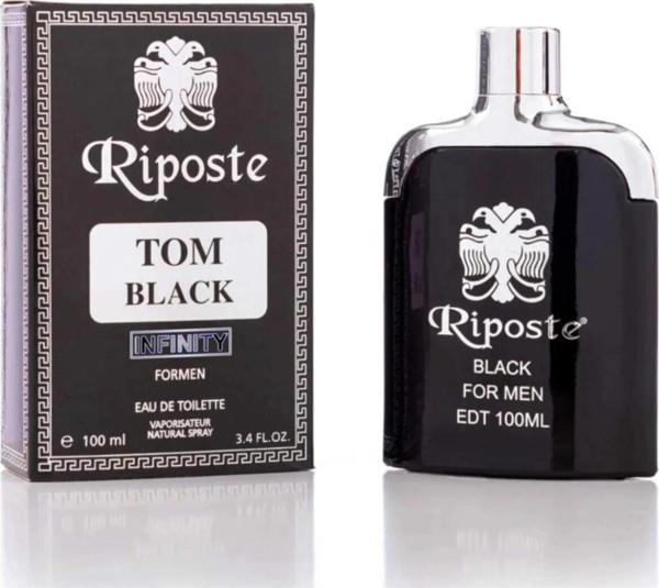 Riposte 24 Saat Etkili Erkek Parfüm - Tom Black - For Men 100 Ml - Image 1